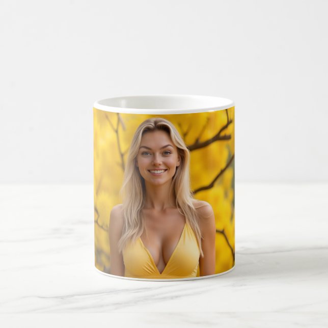 Wireless Elegance in Spring Coffee Mug (Center)