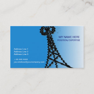 Wireless Industry Business Card, BLUE Business Card