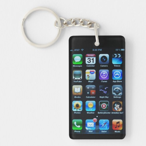 Wireless Mobile acrylic key chain