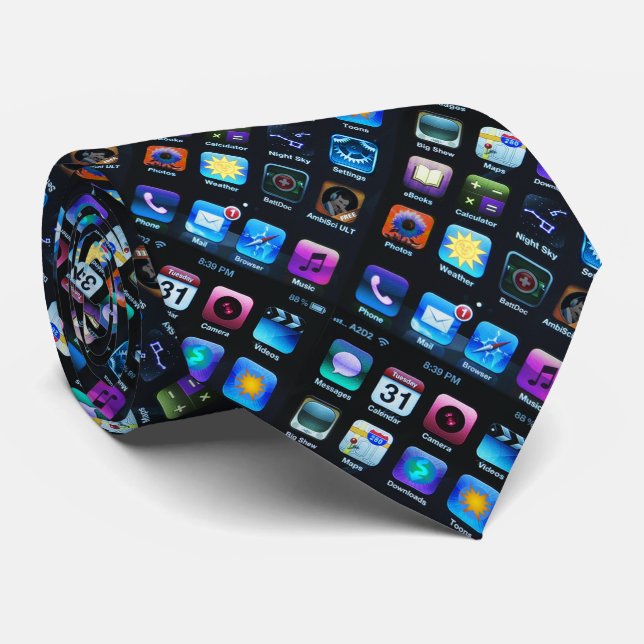 Wireless Mobile II Neck Tie (Rolled)