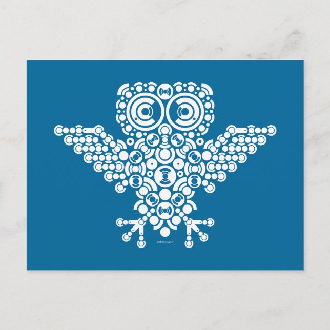 Wireless Owl Postcard (Front)