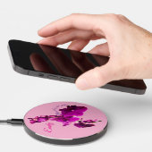 Wireless phone charger- "Bloom with grace" Charger (Hand)