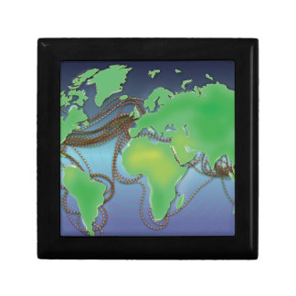 Wires of the World - Undersea Cables Keepsake Box