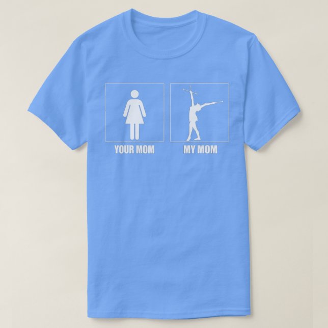wirl mom  twirler  baton twirling   1  T-Shirt (Design Front)