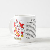 Wirth, the Origin, the Meaning and the Crest Coffee Mug (Front Left)