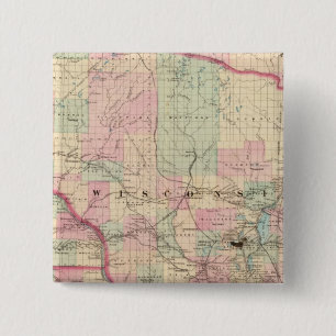 Wisconsin 3 pinback button