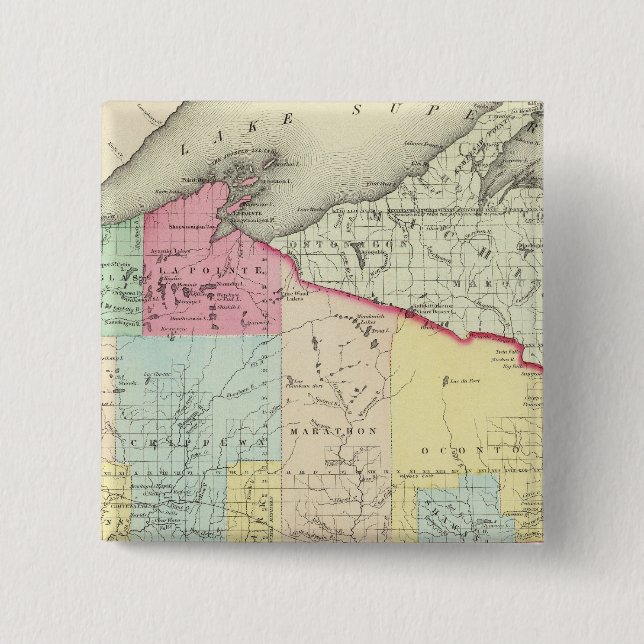 Wisconsin 8 button (Front)