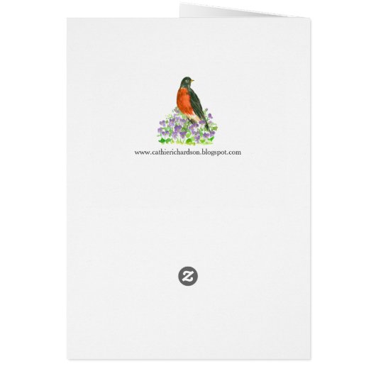 Wisconsin American Robin State Bird (Back)