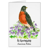 Wisconsin American Robin State Bird (Front)