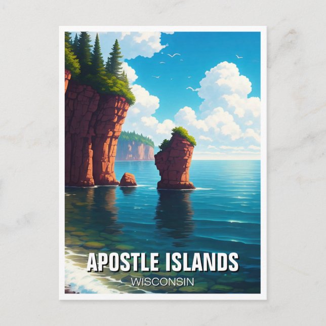 Wisconsin Apostle Islands National Lakeshore Postcard (Front)