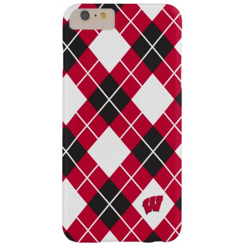 Wisconsin  Argyle Pattern Barely There iPhone 6 Plus Case