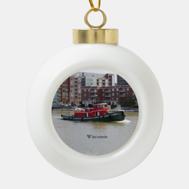 Wisconsin ball or snowflake ornament (Front)