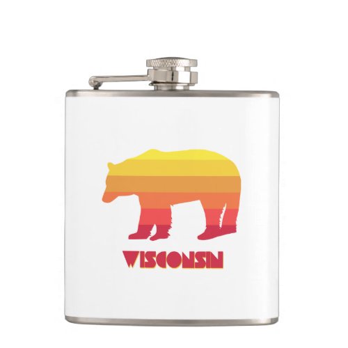 Wisconsin Bear Flask
