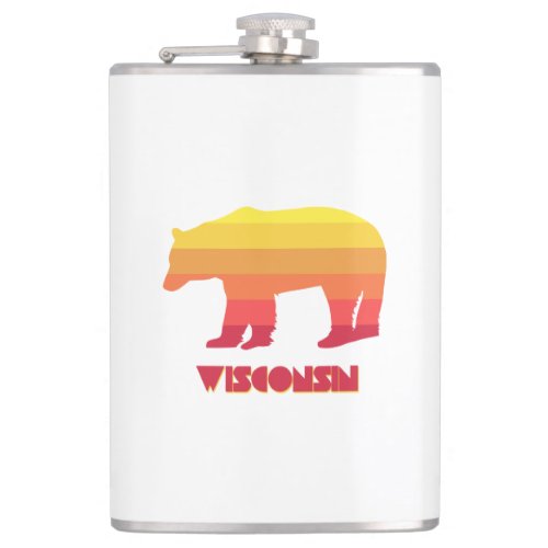 Wisconsin Bear Flask