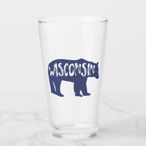 Wisconsin Bear Glass