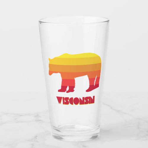 Wisconsin Bear Glass