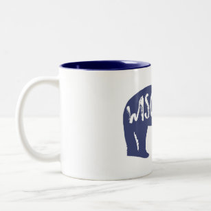 Wisconsin Bear Two-Tone Coffee Mug
