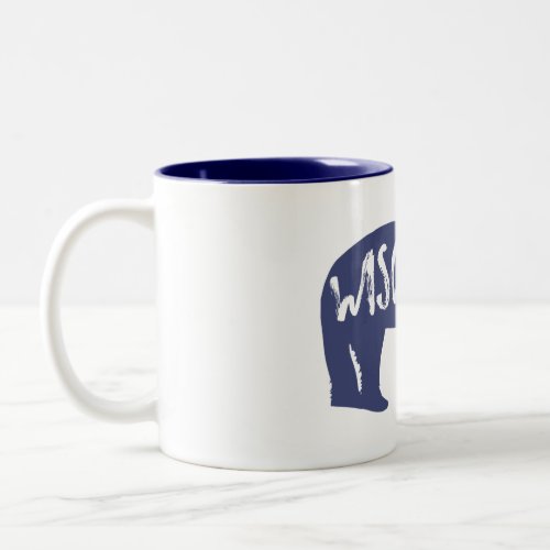 Wisconsin Bear Two_Tone Coffee Mug