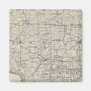 Wisconsin Bicycle Road Map 8 Magnet