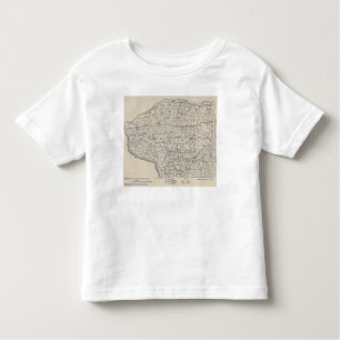 Wisconsin Bicycle Road Map 8 Toddler T-shirt