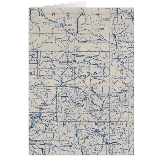 Wisconsin Bicycle Road Map Cards (Front)