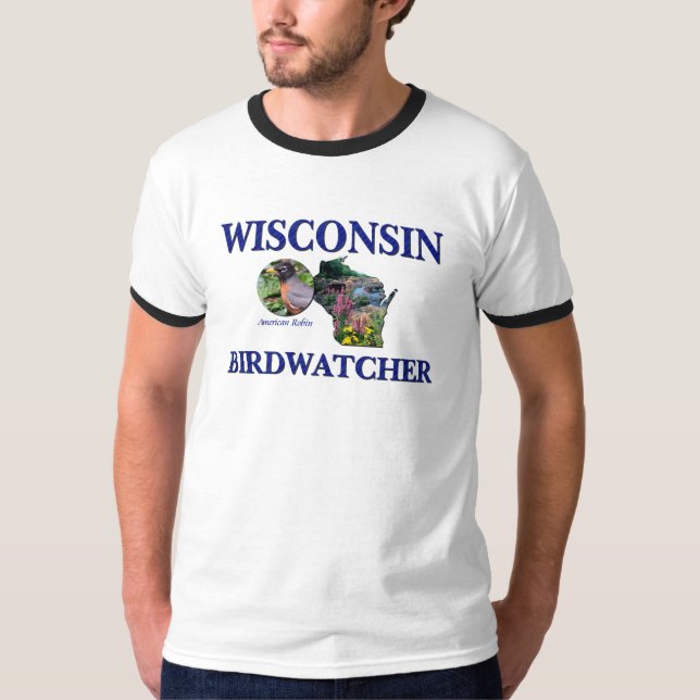 Wisconsin Birdwatcher T-Shirt (Front)