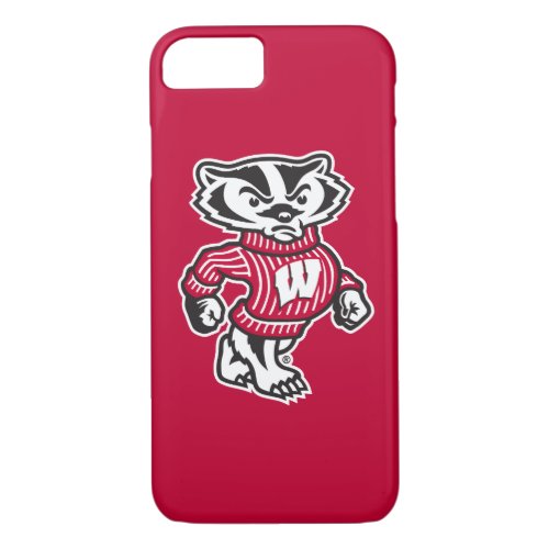 Wisconsin  Bucky Badger Mascot iPhone 87 Case