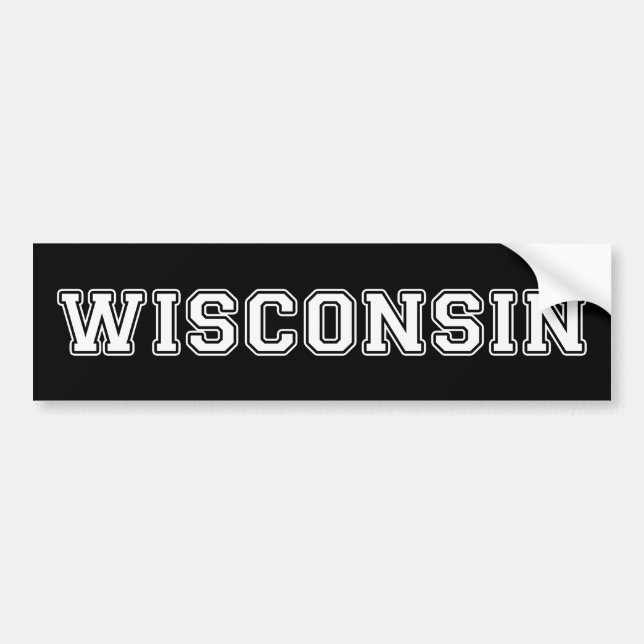 Wisconsin Bumper Sticker (Front)