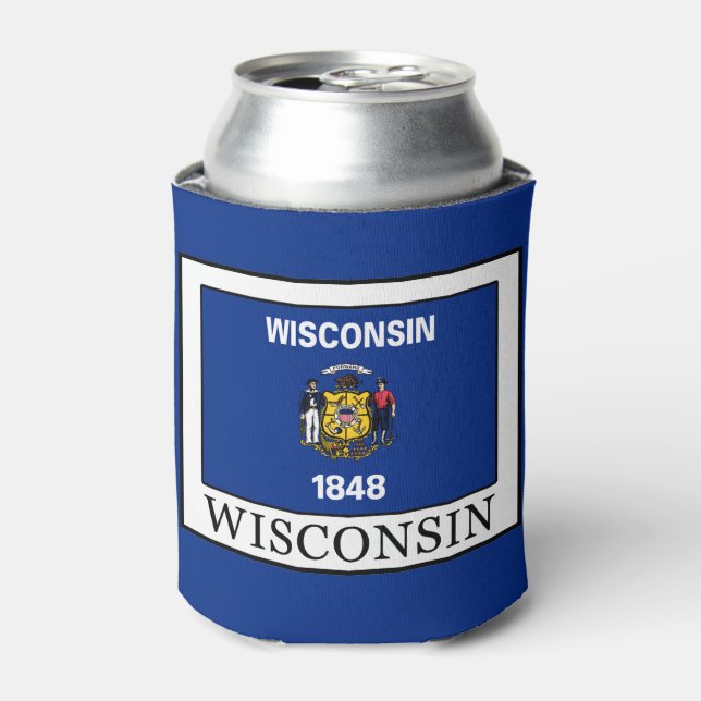 Wisconsin Can Cooler (Can Front)