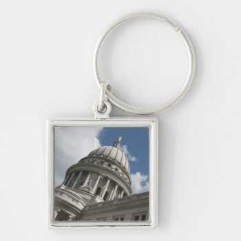 Wisconsin Capitol Keychain by lynnsphotos at Zazzle