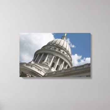 Wisconsin Capitol Wrapped Canvas by lynnsphotos at Zazzle