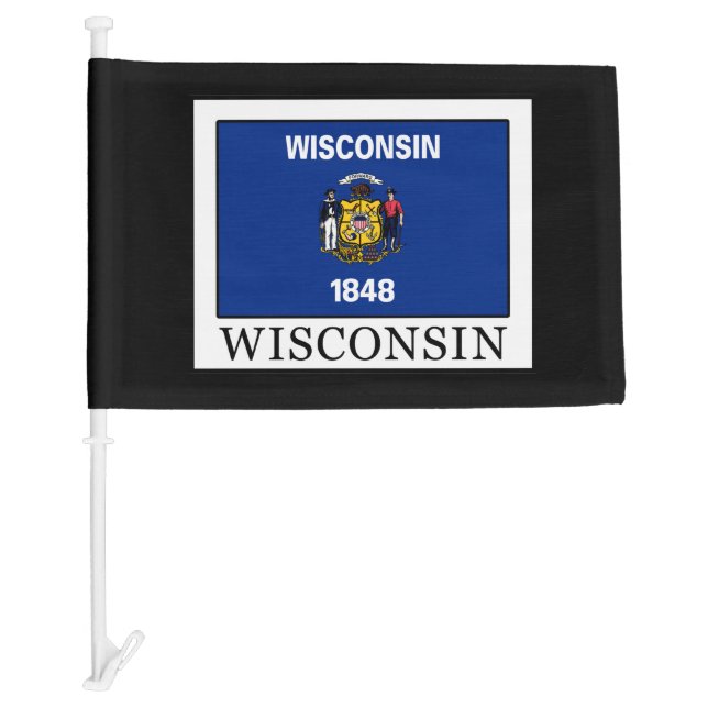 Wisconsin Car Flag (Front)