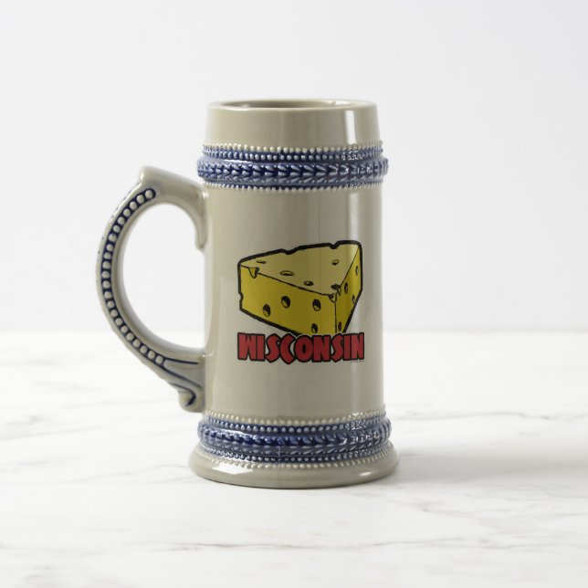 Wisconsin Cheese Wedge Beer Stein (Left)