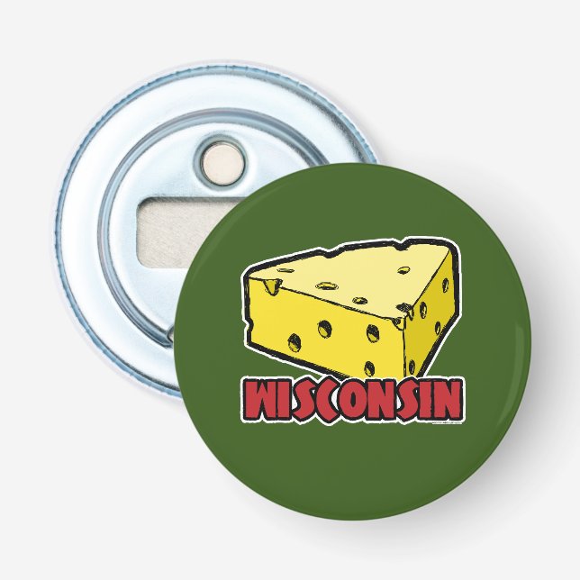 Wisconsin Cheese Wedge Bottle Opener (Front)