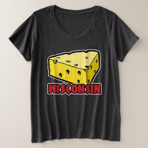 Wisconsin Cheese Wedge Plus Size T_Shirt