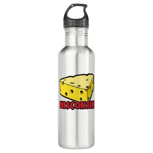Wisconsin Cheese Wedge Stainless Steel Water Bottle