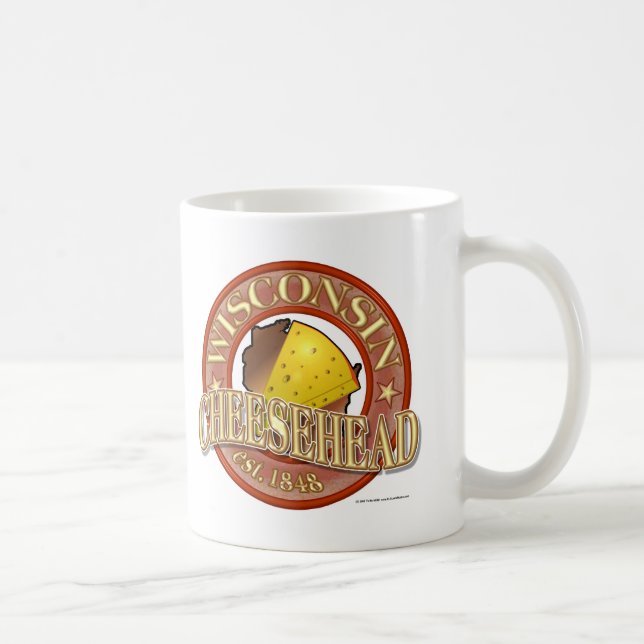 Wisconsin Cheesehead Seal Coffee Mug (Right)