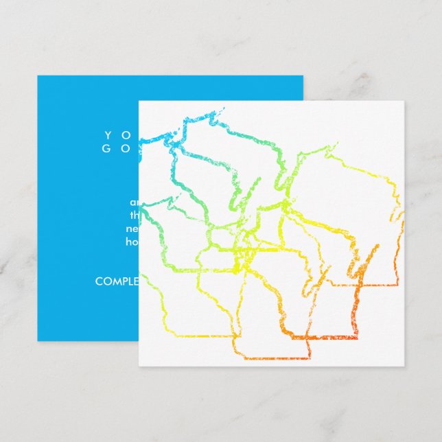 wisconsin chill blur invitation (Front/Back)