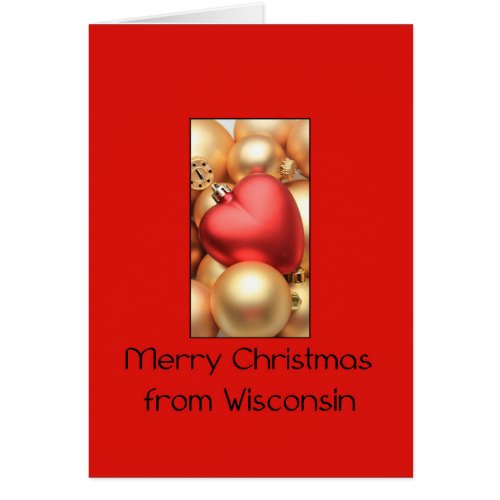 Wisconsin   Christmas Card state specific