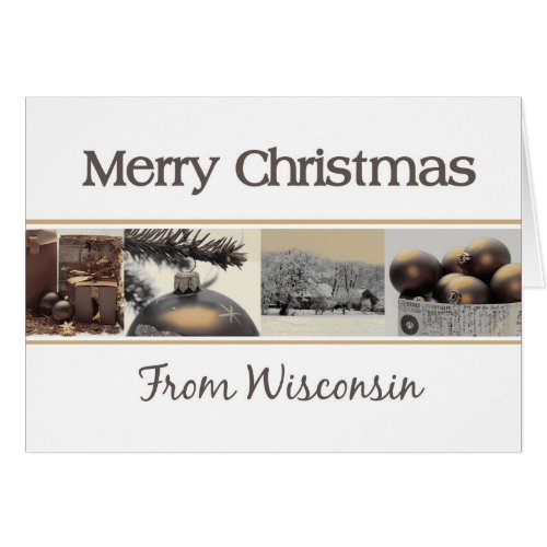 Wisconsin   Christmas Card state specific