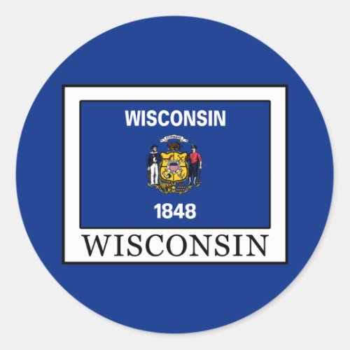 Wisconsin Classic Round Sticker