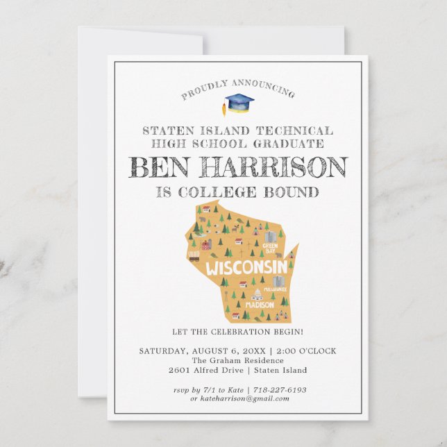 Wisconsin | College Bound Graduation Party (Front)