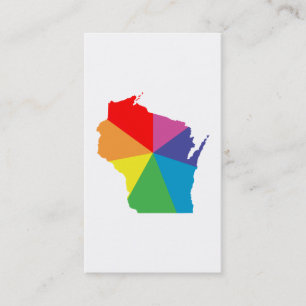 wisconsin color burst business card