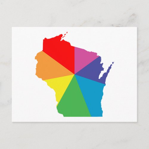 wisconsin color burst postcard