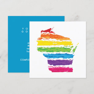 wisconsin color strokes invitation