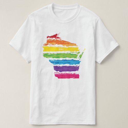 wisconsin color strokes T_Shirt