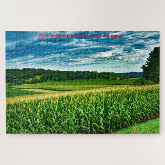 Wisconsin Corn Fields. Jigsaw Puzzle (Horizontal)