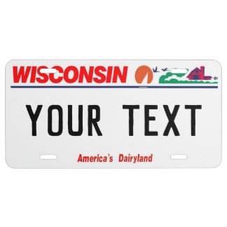 Wisconsin Custom License Plate