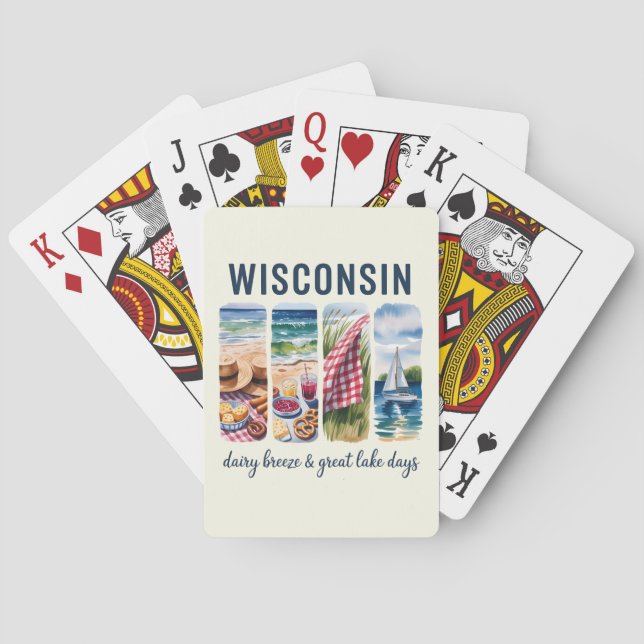 Wisconsin – Dairy Breeze & Great Lakes Days Poker Cards (Back)