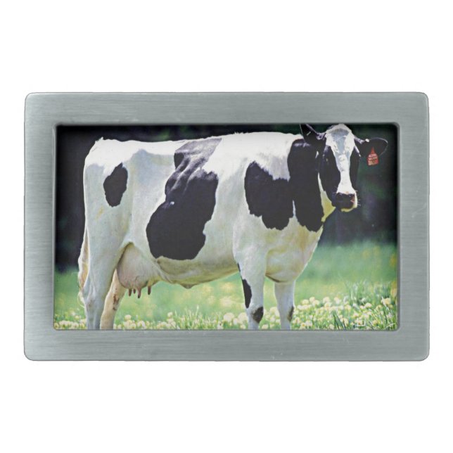 Wisconsin Dairy Cow Belt Buckle (Front)